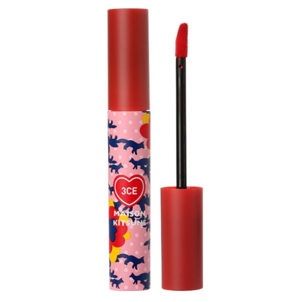 Son 3CE Maison Kitsune Velvet Lip Tint Chính Hãng Màu Màu Red Intense