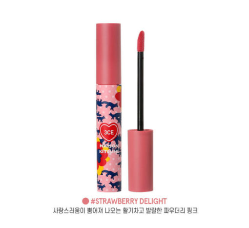 Son 3CE Maison Kitsune Velvet Lip Tint Chính Hãng Màu Màu Strawberry Delight